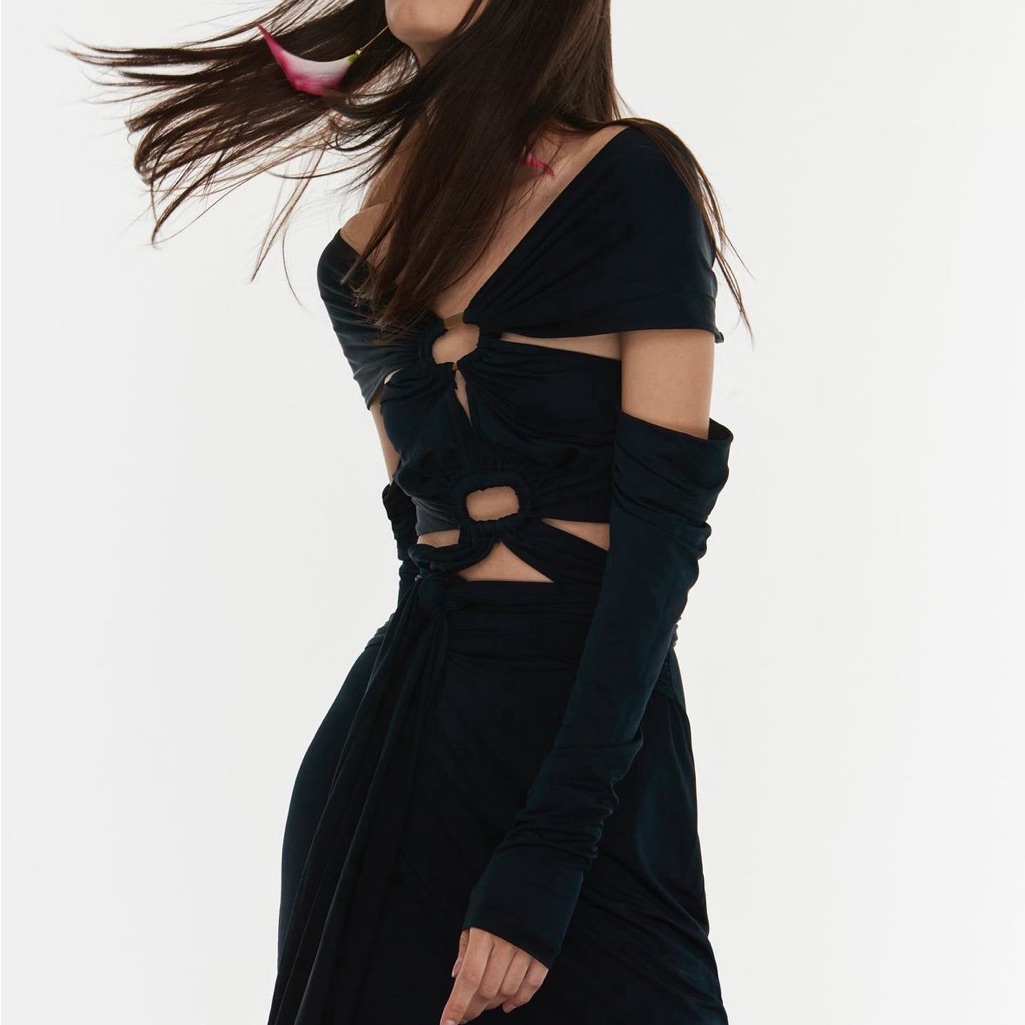 Cult Gaia “Marisol” Dress New Without Tags Medium Black